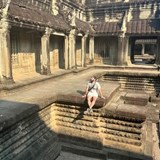 This photo shows the scale of the Angkor Temples