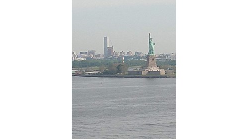 Sailing into New York Past the Statue of Liberty