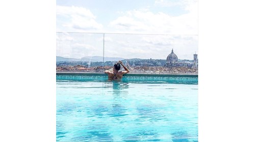 Roof Top Pool in Florence, Italy