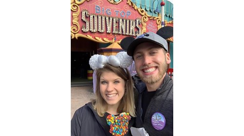 Enjoying the iconic rice krispy treats