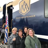 Boarding the Rocky Mountaineer train in Vancouver
