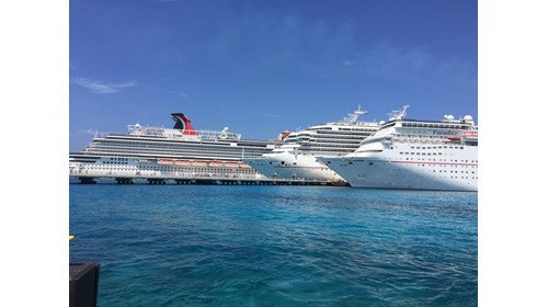 Cruise ships in Cozumel