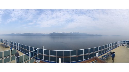 The view from our ship - Inside Passage, Alaska