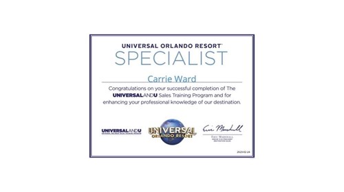 Universal Orlando Resort Specialist 