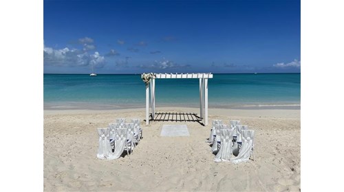 Beaches Turks & Caicos Wedding Set up