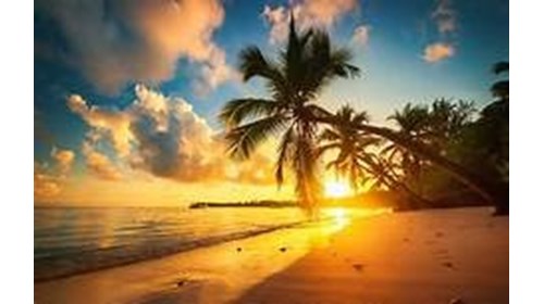 Beautiful Sunset in Dominican Republic