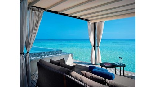 Beautiful Villa deck in the Maldives 