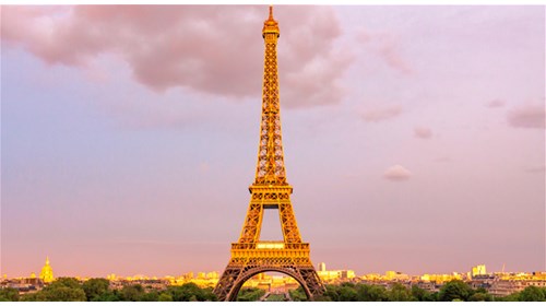 eiffel tower view in france
