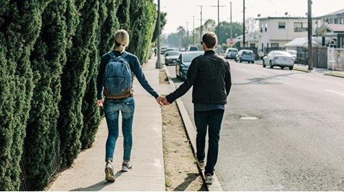 Retired Couple Traveling