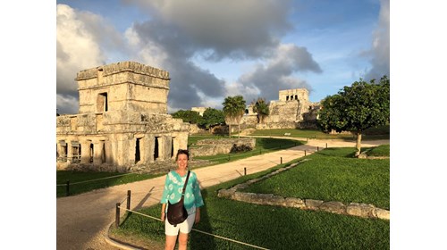Me enjoying a late afternoon in Tulum