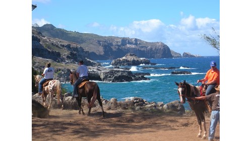 Horseback riding on Maui
