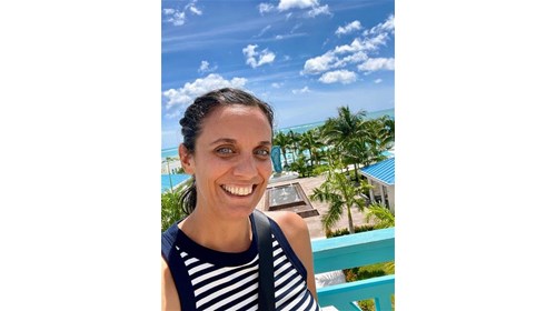 Danielle touring resorts in Cancun