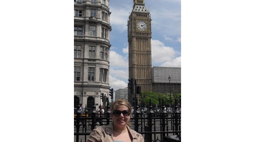 Visiting Big Ben on a trip to London!