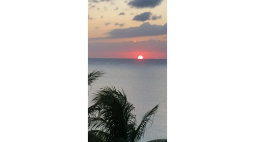 ?From my balcony in Cancun! 