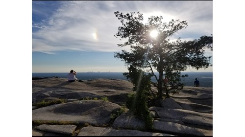 Enjoying the view from Stone Mountain, GA  