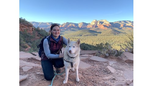 Hiking in Sedona, AZ with Nova