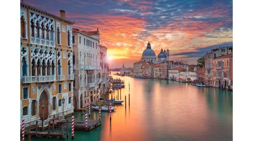 Sunset in Venice Italy 