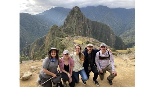 My family at Macchu Picchu