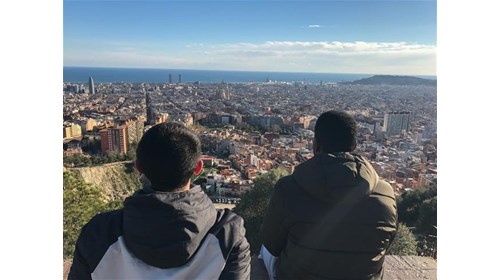 Looking out from Bunker de Carmel over Barcelona
