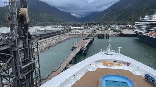 Docked in Skagway, Alaska