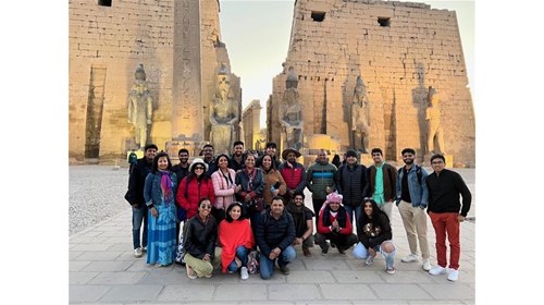 Fun group evening at Karnak Temple