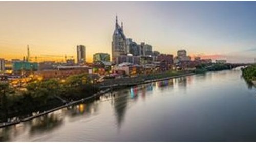 Nashville Skyline over the Cumberland River