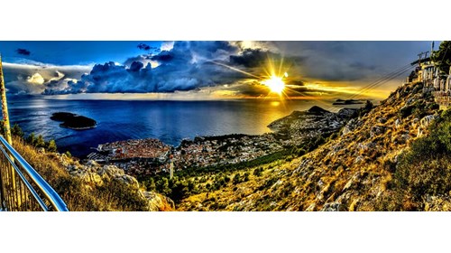 Overlooking Dubrovnik in early October 2021