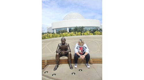 Me & Walt. Having a good conversation.