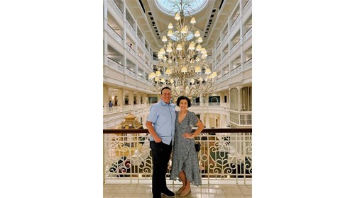 My father & I at The Grand Floridian Resort & Spa!