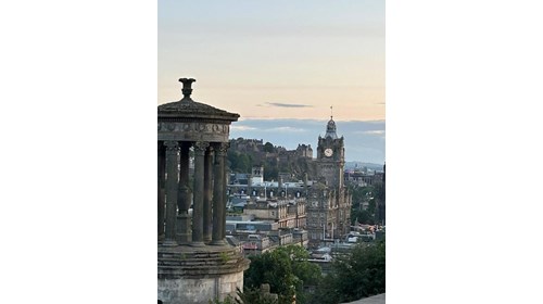View from Calton Hill in Edinburgh, Scotland
