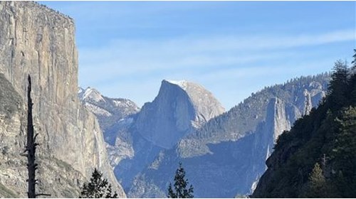 Yosemite's Famous El Capitan and Half Dome