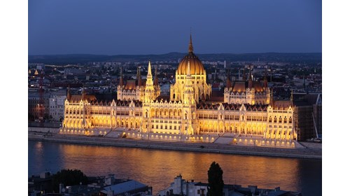 Spectacular parliament building in Budapest