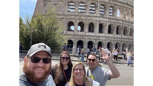 Visiting the Colosseum!