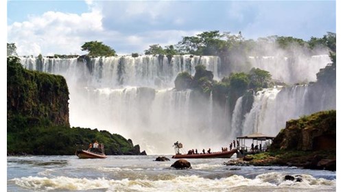Iguana Falls on the border of Brazil & Argentina