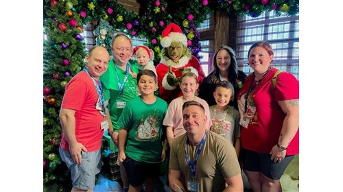 Our 2023 Family Photo With The Grinch!