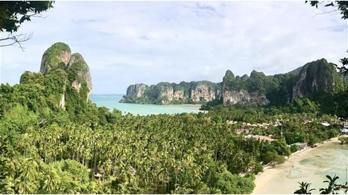 View of Beautiful Railay Beach in Thailand