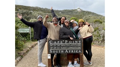 Group photo enjoying Cape Point