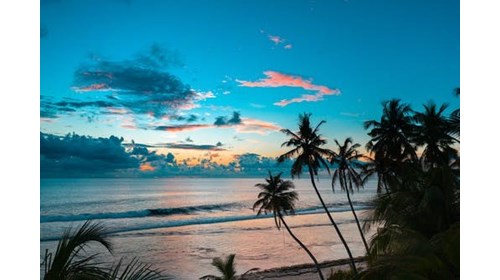 Maldives at sunset. Affordable, exotic destination