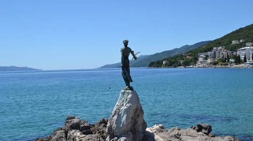 Maiden with Seagull: Opatija, Croatia