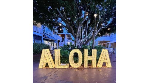 Aloha sign in Kauai