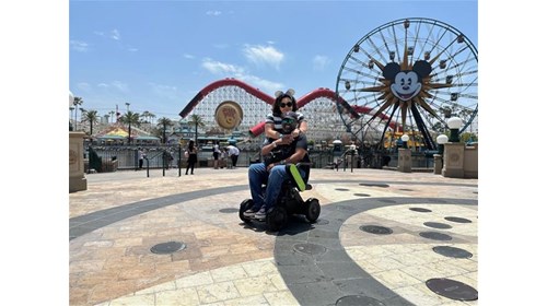 Brooke and her husband Aadam at Disneyland Resort