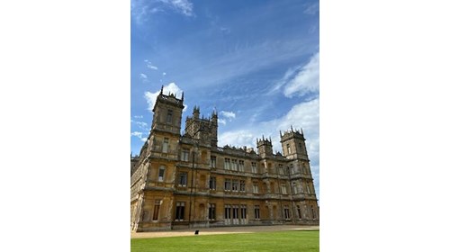 Highclere Castle, the site of 