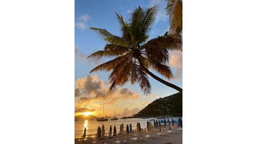 Private sunset in Cane Garden Bay, BVI