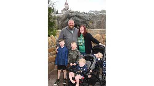 Kelsey's family on their last Disney World trip. 