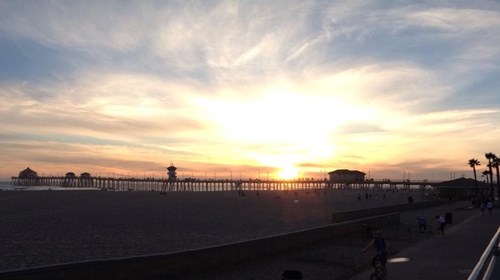 Huntington Beach at Sunset