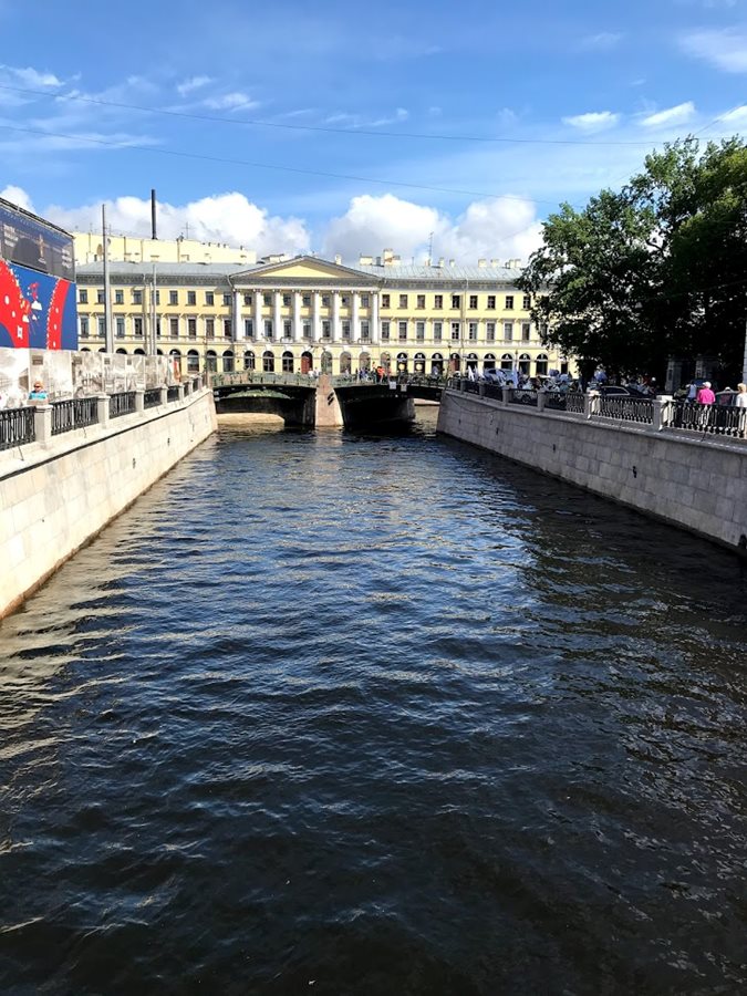 One of the many canals in St. Petersburg.