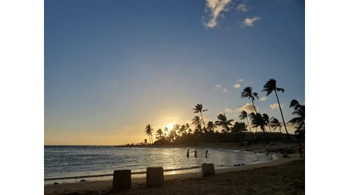 Sunset Poipu Beach Kauai
