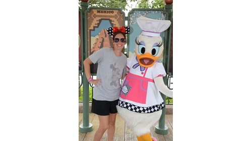 Me & my girl Daisy at Epcot's Food & Wine Festival
