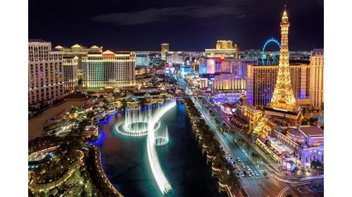 Aerial of Las Vegas Strip