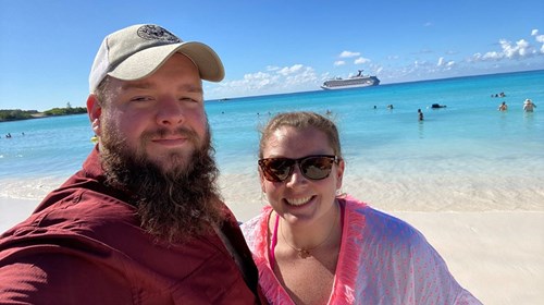 This was my honeymoon at Halfmoon Cay!